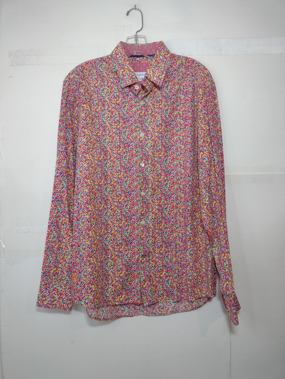 John Lennon Floral Multicolor Button-Up Shirt - Men